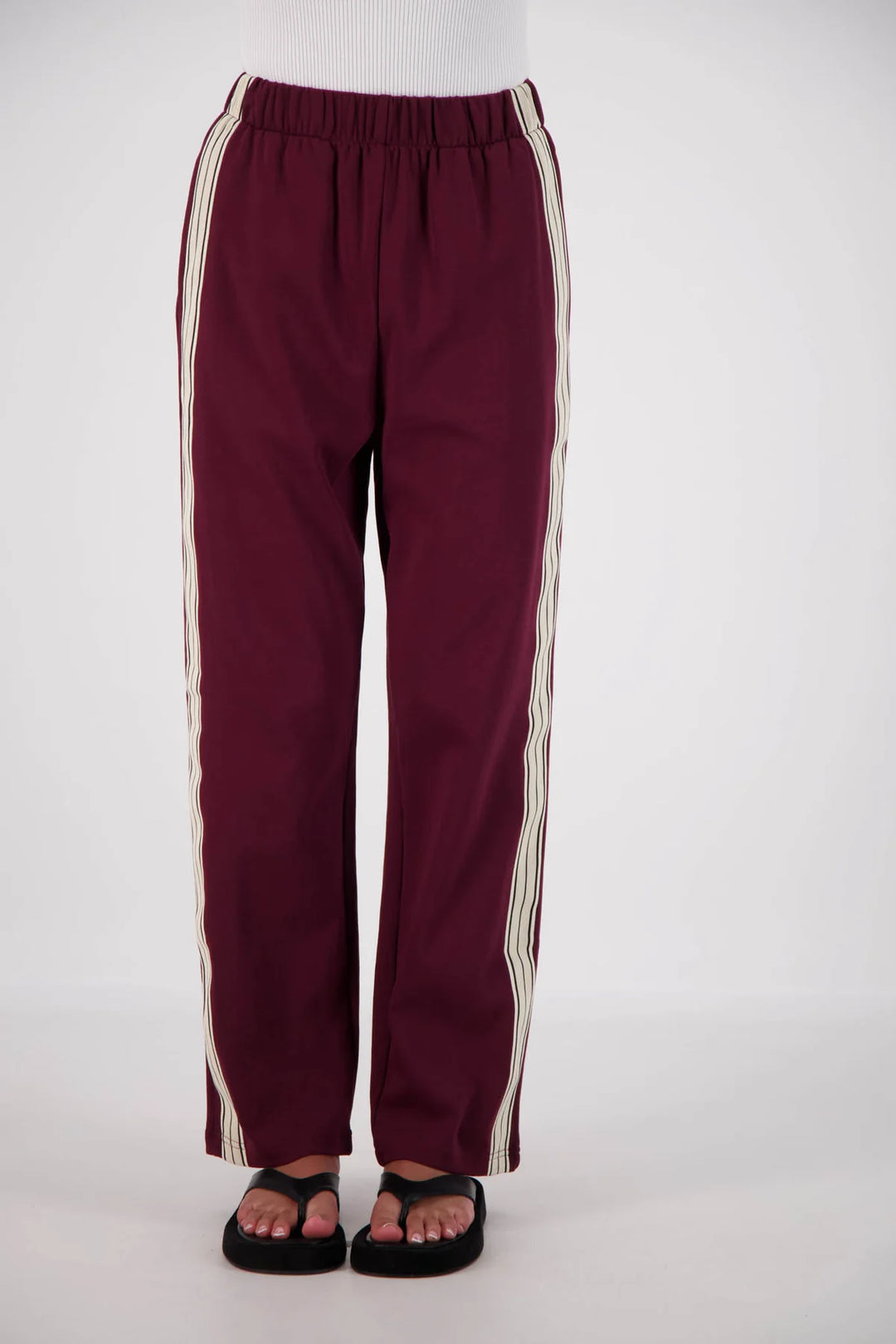 JASMINE ALEXA Womens Panarea Trackpants Plum, WOMENS TRACK PANTS, JASMINE ALEXA, Elwood 101