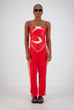 JASMINE ALEXA Womens Panarea Trackpant Red, WOMENS TRACK PANTS, JASMINE ALEXA, Elwood 101