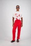 JASMINE ALEXA Womens Panarea Trackpant Red, WOMENS TRACK PANTS, JASMINE ALEXA, Elwood 101