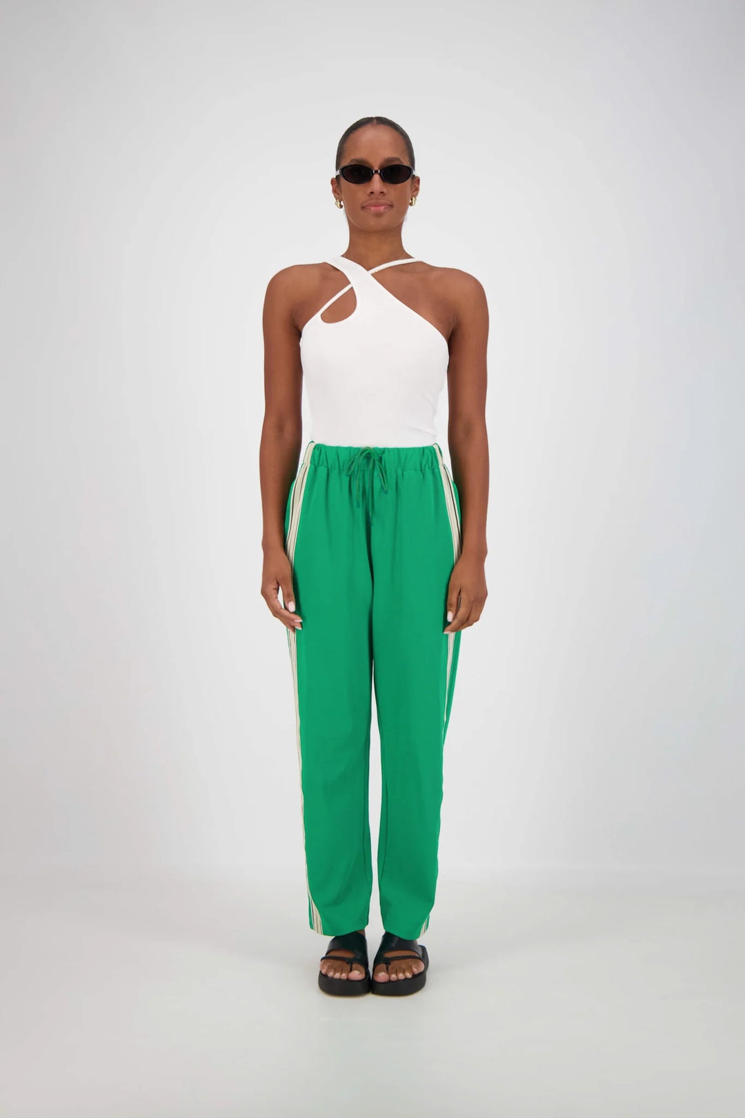 JASMINE ALEXA Panarea Trackpant in Green, WOMENS TRACK PANTS, JASMINE ALEXA, Elwood 101