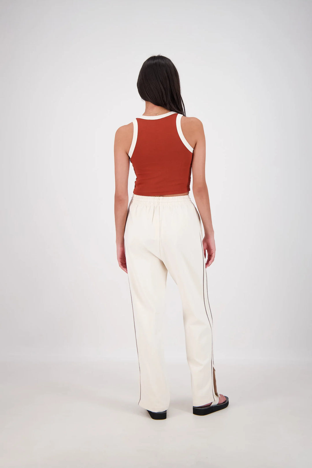 JASMINE ALEXA Womens Manarola Trackpant in Oatmeal, WOMENS TRACK PANTS, JASMINE ALEXA, Elwood 101