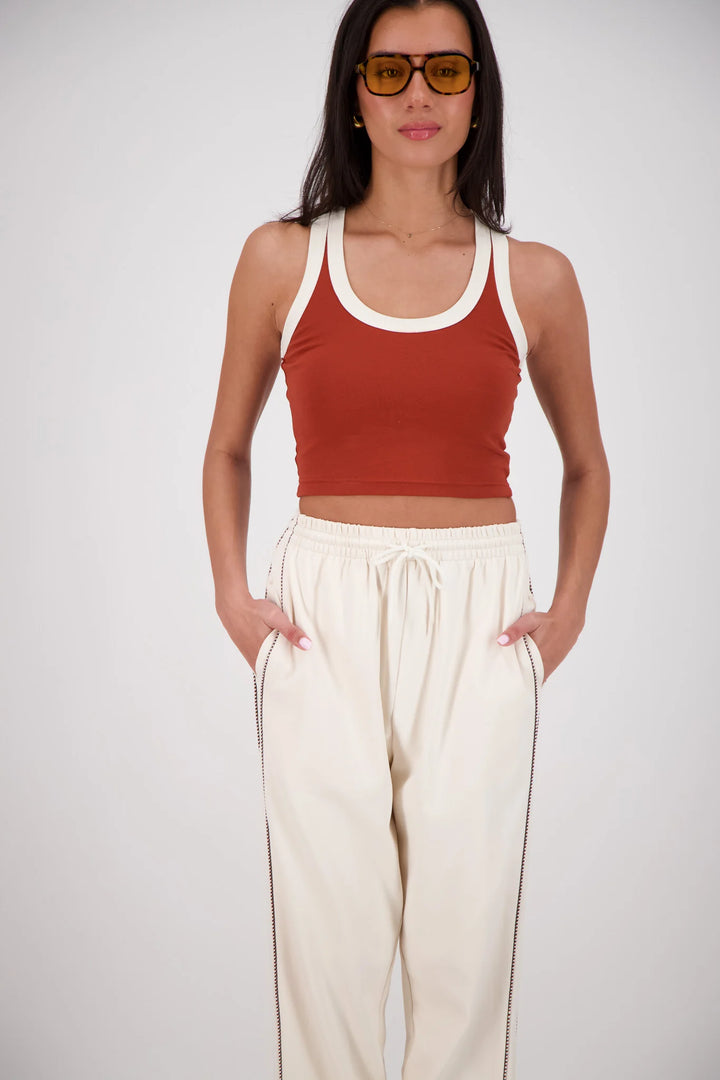 JASMINE ALEXA Womens Manarola Trackpant in Oatmeal, WOMENS TRACK PANTS, JASMINE ALEXA, Elwood 101