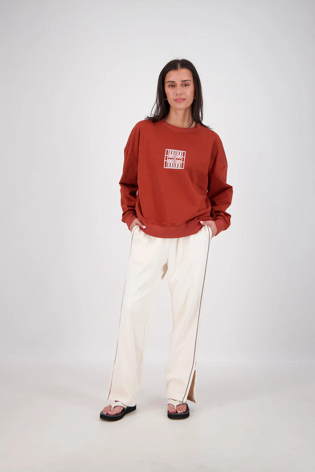 JASMINE ALEXA Womens Manarola Trackpant in Tobacco, WOMENS TRACK PANTS, JASMINE ALEXA, Elwood 101
