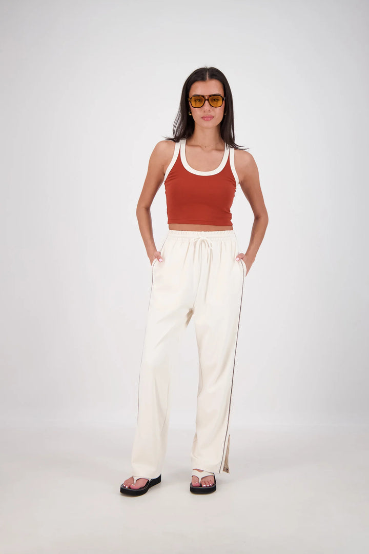 JASMINE ALEXA Womens Manarola Trackpant in Oatmeal, WOMENS TRACK PANTS, JASMINE ALEXA, Elwood 101