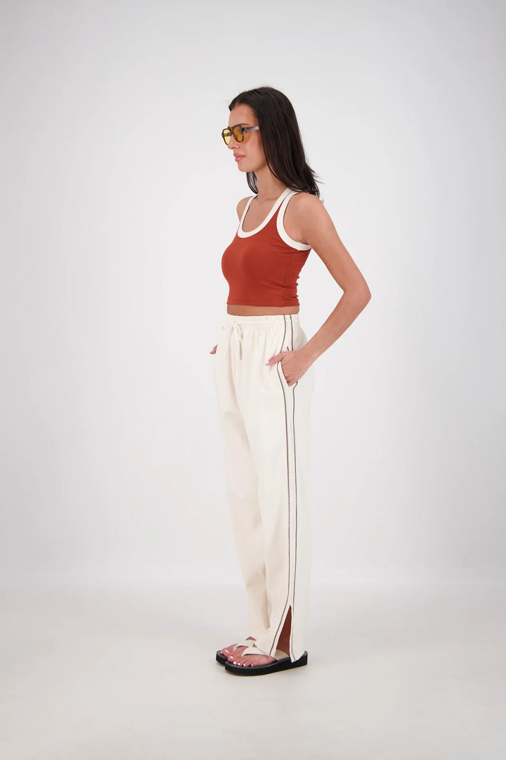 JASMINE ALEXA Womens Manarola Trackpant in Oatmeal, WOMENS TRACK PANTS, JASMINE ALEXA, Elwood 101