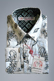 JOHN LENNON Mens Ashbury Long Sleeve Paisley Shirt - White, MENS SHIRTS, JOHN LENNON, Elwood 101