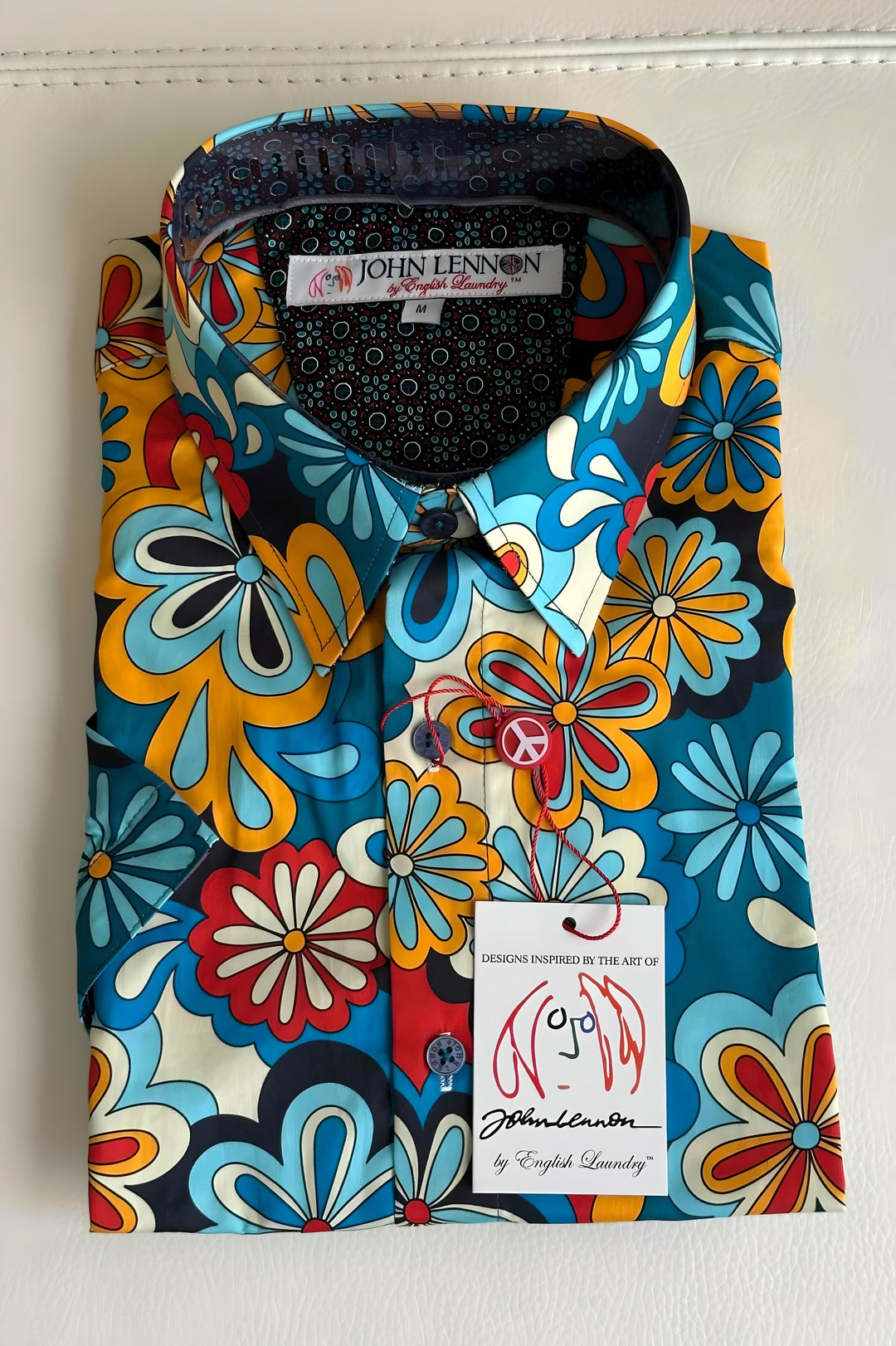 JOHN LENNON Mens Chippenham Short Sleeve Shirt - Multi, MENS SHIRTS, JOHN LENNON, Elwood 101