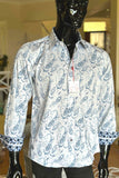 JOHN LENNON Mens Hampton Long Sleeve Shirt - White, MENS SHIRTS, JOHN LENNON, Elwood 101
