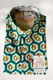 JOHN LENNON Mens Hartley Short Sleeve Shirt - Aqua, MENS SHIRTS, JOHN LENNON, Elwood 101