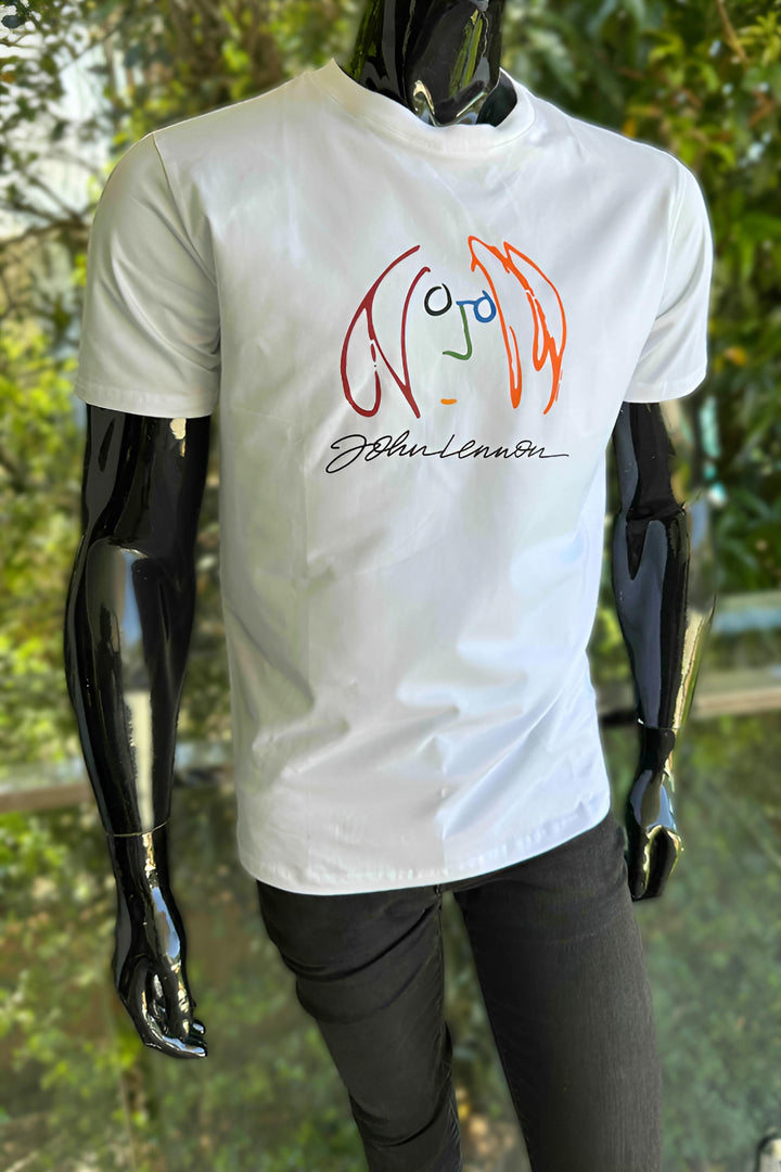 JOHN LENNON Mens Imagine T-Shirt in White