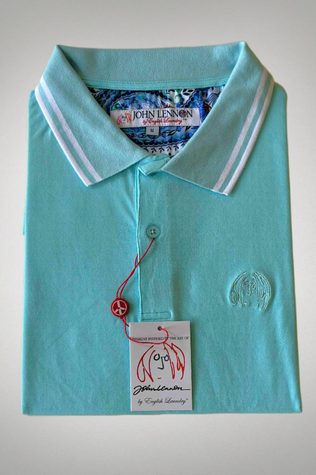 JOHN LENNON Mens Liam Polo Shirt - Turquoise, MENS SHIRTS, JOHN LENNON, Elwood 101