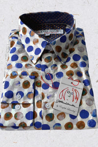 JOHN LENNON Mens Marple Long Sleeve Shirt - White