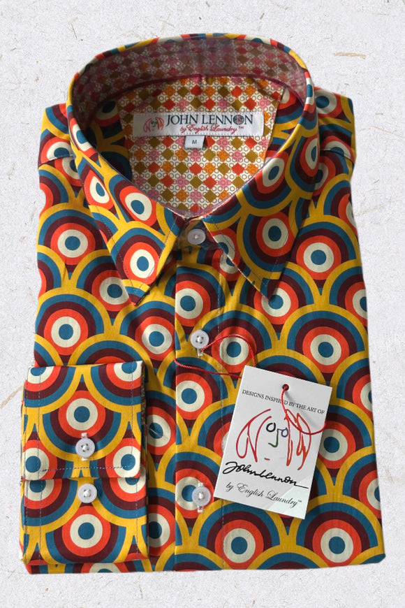 JOHN LENNON Mens Piccadilly Long Sleeve Shirt - Circus