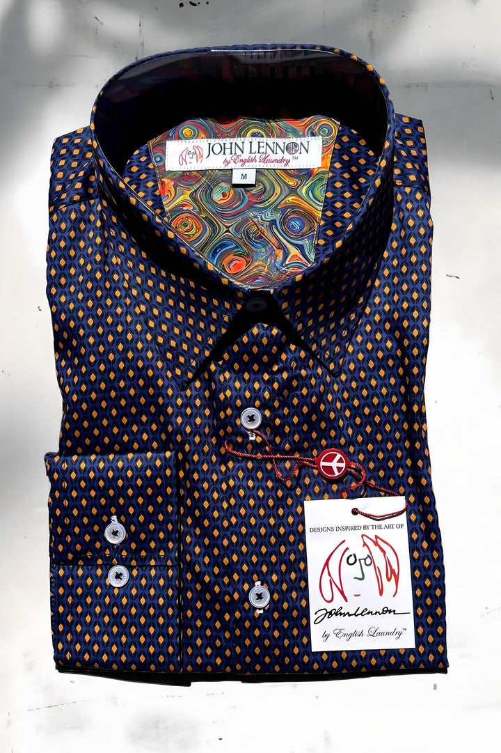 JOHN LENNON Mens Redish Long Sleeve Shirt - Magenta, MENS SHIRTS, JOHN LENNON, Elwood 101