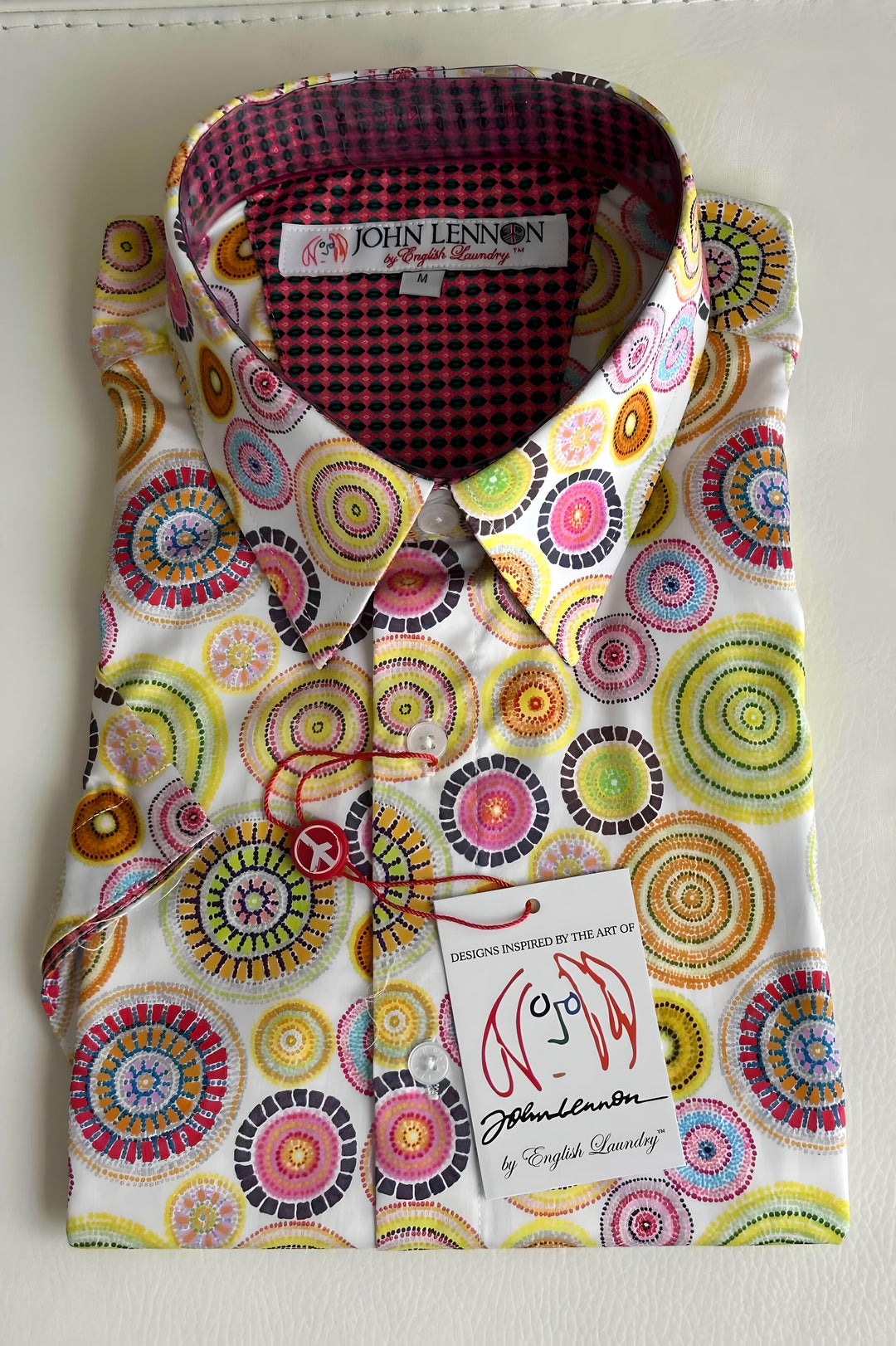 JOHN LENNON Mens Richmond Short Sleeve Shirt - Citrus, MENS SHIRTS, JOHN LENNON, Elwood 101