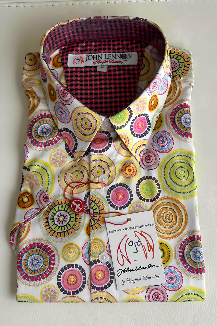 JOHN LENNON Mens Richmond Short Sleeve Shirt - Citrus, MENS SHIRTS, JOHN LENNON, Elwood 101