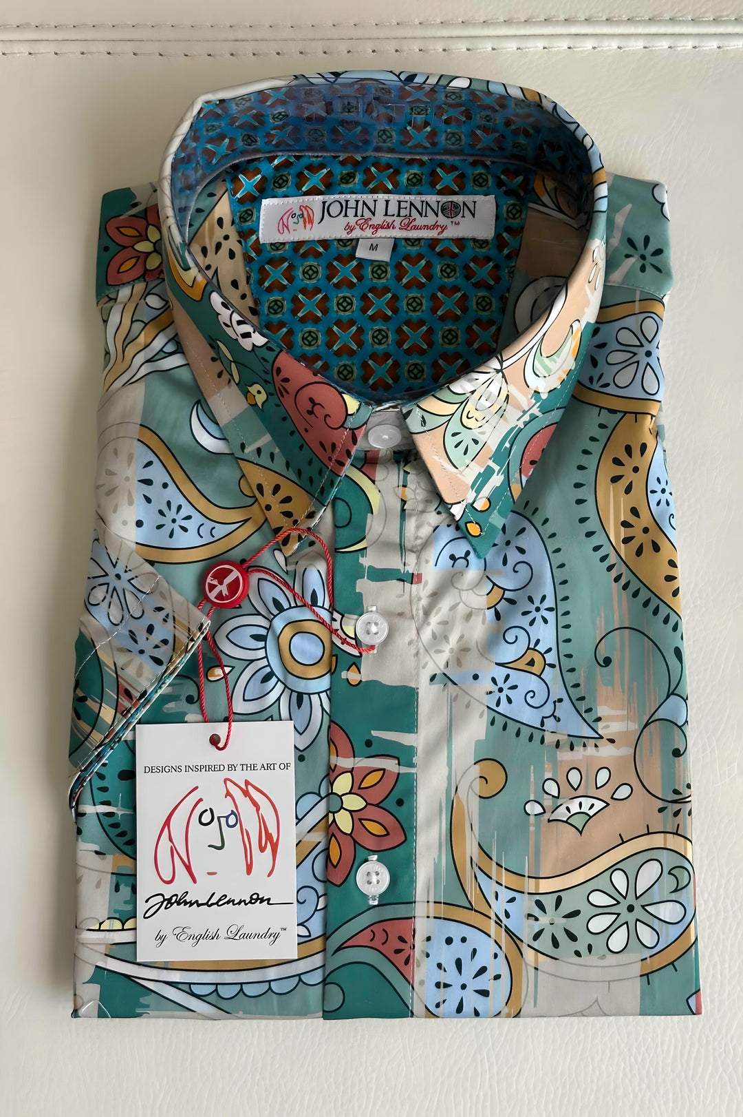 JOHN LENNON Mens Walsall Short Sleeve Shirt - Multi, MENS SHIRTS, JOHN LENNON, Elwood 101