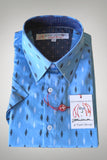 JOHN LENNON Mens Whitney Town Short Sleeve Shirt - Sky, MENS SHIRTS, JOHN LENNON, Elwood 101