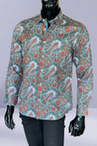 JOHN LENNON Mens Berwick Paisley Shirt - Red, MENS SHIRTS, JOHN LENNON, Elwood 101