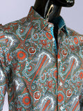 JOHN LENNON Mens Berwick Paisley Shirt - Red, MENS SHIRTS, JOHN LENNON, Elwood 101