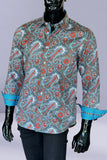 JOHN LENNON Mens Berwick Paisley Shirt - Red, MENS SHIRTS, JOHN LENNON, Elwood 101