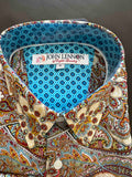 JOHN LENNON Mens Blyth Long Sleeve Paisley Shirt - Multi, MENS SHIRTS, JOHN LENNON, Elwood 101