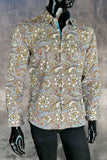 JOHN LENNON Mens Blyth Long Sleeve Paisley Shirt - Multi, MENS SHIRTS, JOHN LENNON, Elwood 101