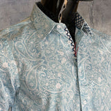 JOHN LENNON Mens Bridlington Paisley Shirt - Dust, MENS SHIRTS, JOHN LENNON, Elwood 101