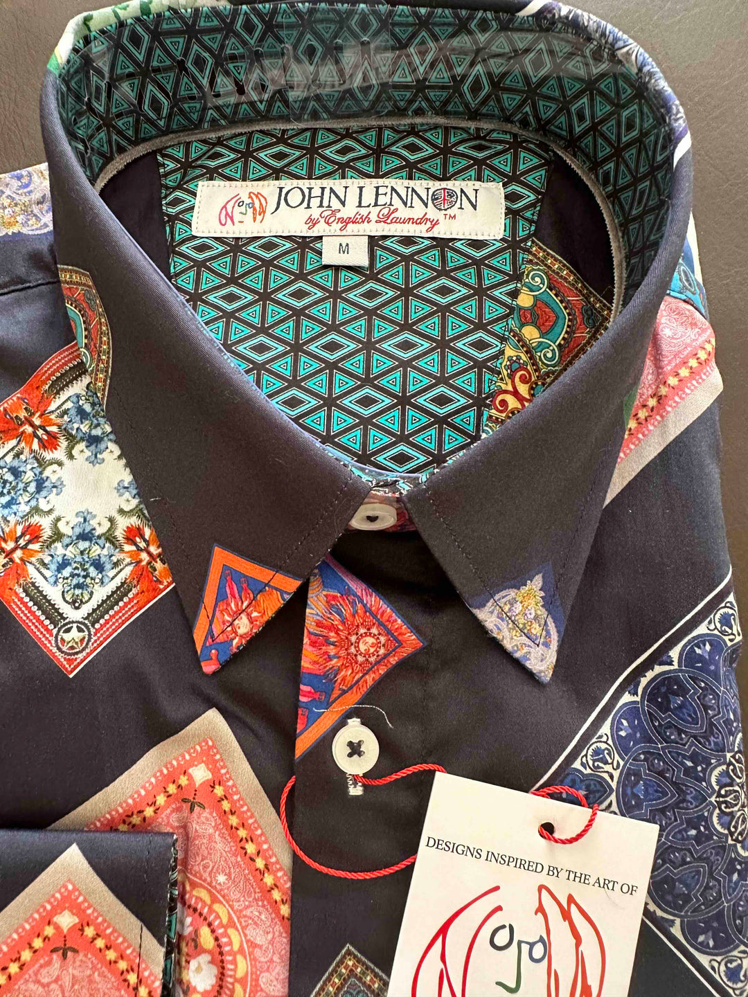 JOHN LENNON Mens Bristol Long Sleeve Shirt - Midnight, MENS SHIRTS, JOHN LENNON, Elwood 101