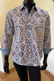 JOHN LENNON Mens Burnley Long Sleeve Shirt - Rust, MENS SHIRTS, JOHN LENNON, Elwood 101