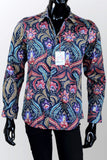 JOHN LENNON Mens Dover Long Sleeve Paisley Shirt Multi, MENS SHIRTS, JOHN LENNON, Elwood 101