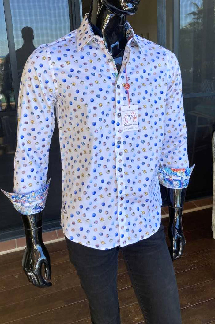 JOHN LENNON Mens Filton Shirt - White, MENS SHIRTS, JOHN LENNON, Elwood 101