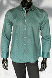 JOHN LENNON Mens Fosdyke Long Sleeve Shirt - Teal, MENS SHIRTS, JOHN LENNON, Elwood 101