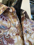 JOHN LENNON Mens Highcliffe Long Sleeve Shirt Latte Paisley, MENS SHIRTS, JOHN LENNON, Elwood 101