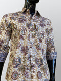 JOHN LENNON Mens Highcliffe Long Sleeve Shirt Latte Paisley, MENS SHIRTS, JOHN LENNON, Elwood 101