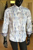 JOHN LENNON Mens Huddersfield  Long Sleeve Shirt - Paisley, MENS SHIRTS, JOHN LENNON, Elwood 101