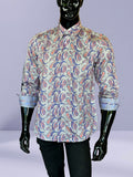 JOHN LENNON Mens Ipswich Paisley Shirt - Putty, MENS SHIRTS, JOHN LENNON, Elwood 101