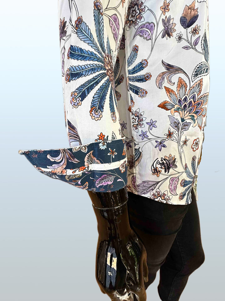 JOHN LENNON Mens Leeds Paisley Shirt - White, MENS SHIRTS, JOHN LENNON, Elwood 101