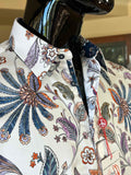 JOHN LENNON Mens Leeds Paisley Shirt - White, MENS SHIRTS, JOHN LENNON, Elwood 101