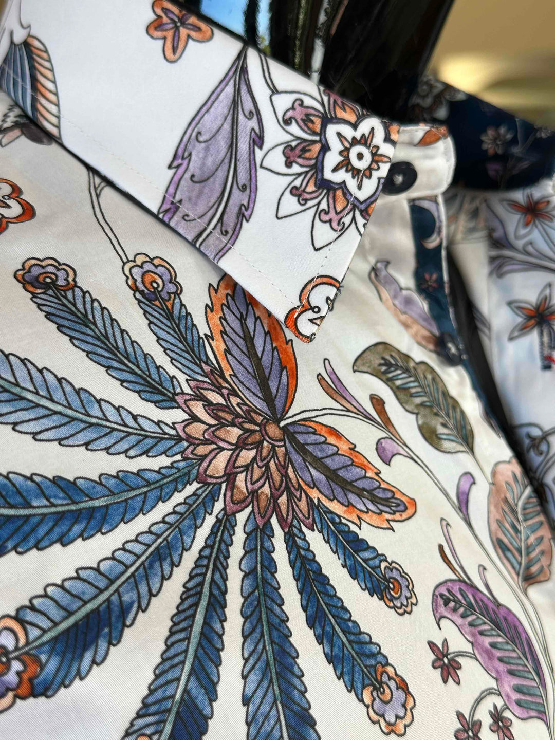 JOHN LENNON Mens Leeds Paisley Shirt - White, MENS SHIRTS, JOHN LENNON, Elwood 101