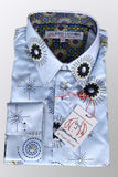 JOHN LENNON Mens Lindisfarne Shirt - Sky Blue, MENS SHIRTS, JOHN LENNON, Elwood 101