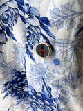 JOHN LENNON Mens Sheffield Short Sleeve Paisley Shirt - Blue, MENS SHIRTS, JOHN LENNON, Elwood 101