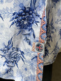 JOHN LENNON Mens Sheffield Short Sleeve Paisley Shirt - Blue, MENS SHIRTS, JOHN LENNON, Elwood 101