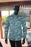 JOHN LENNON Mens Humber Long Sleeve Paisley Shirt Mint, MENS SHIRTS, JOHN LENNON, Elwood 101