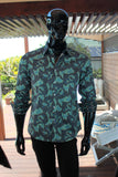 JOHN LENNON Mens Humber Long Sleeve Paisley Shirt Mint, MENS SHIRTS, JOHN LENNON, Elwood 101