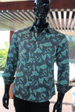 JOHN LENNON Mens Humber Long Sleeve Paisley Shirt Mint, MENS SHIRTS, JOHN LENNON, Elwood 101