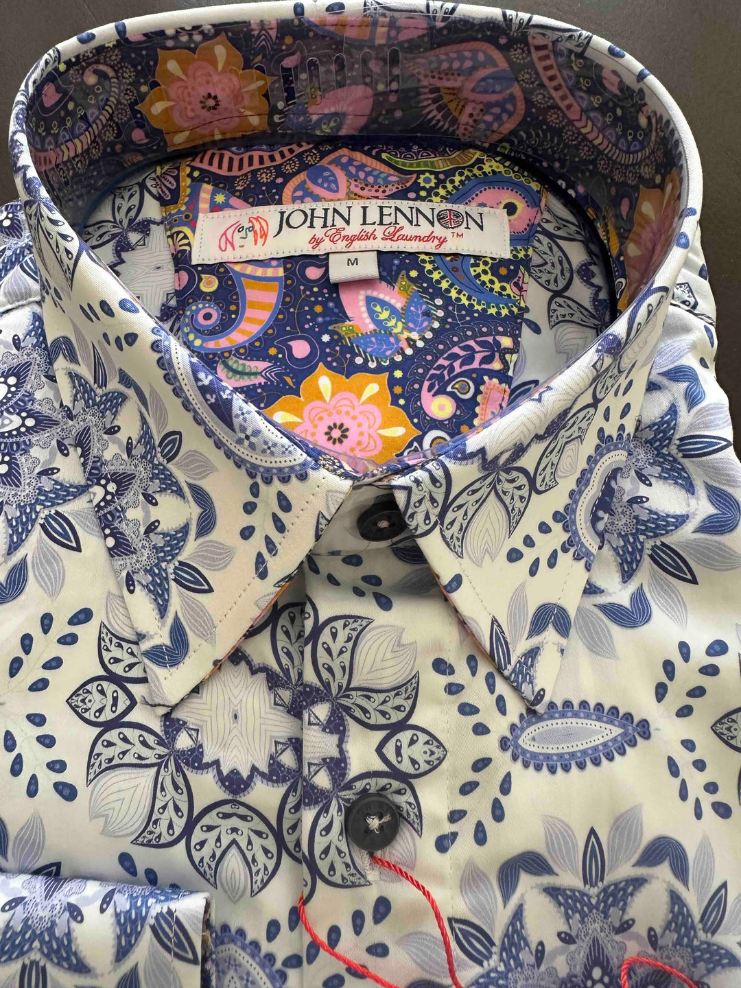 JOHN LENNON Mens Mistley Long Sleeve Shirt - White, MENS SHIRTS, JOHN LENNON, Elwood 101