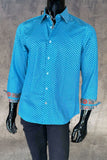 JOHN LENNON Mens Newhaven Shirt - Turquoise, MENS SHIRTS, JOHN LENNON, Elwood 101