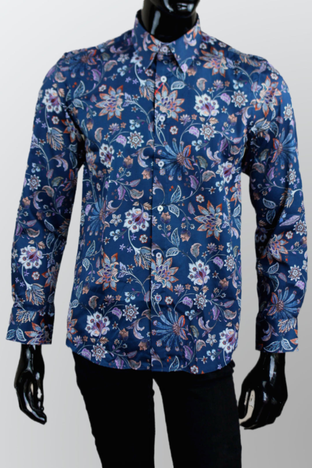 JOHN LENNON Mens Pomeroy Long Sleeve Shirt Ink, MENS SHIRTS, JOHN LENNON, Elwood 101