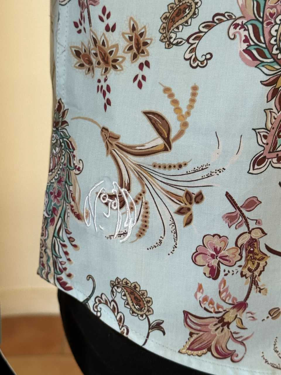 JOHN LENNON Mens Queens Park Long Sleeve Shirt - Mint Paisley, MENS SHIRTS, JOHN LENNON, Elwood 101
